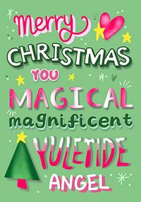 Tap to view Magnificent Yuletide Angel Christmas Card