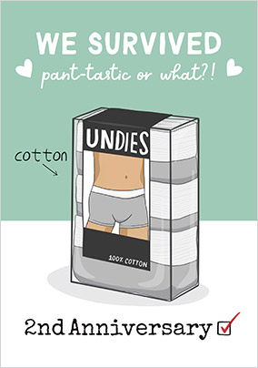 Pants Anniversary Card