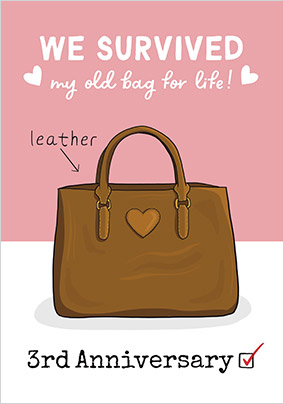 Handbag Anniversary Card