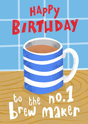 No1 Brew Maker Birthday Card