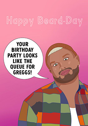 Happy Beard Day Birthday Card