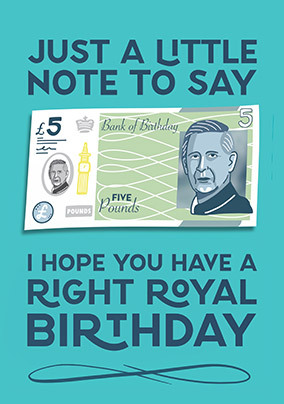 Royal Birthday Coronation Themed Card
