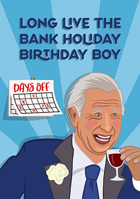 Bank Holiday Coronation Themed Card