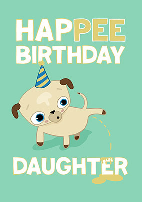 Happee Birthday Daughter Card