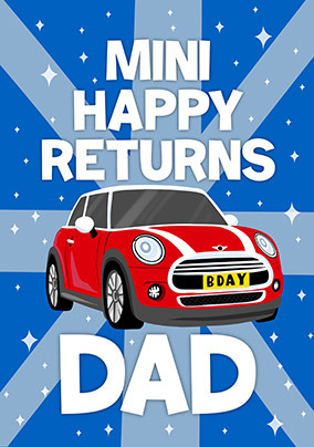 Mini Happy Returns Dad Birthday Card