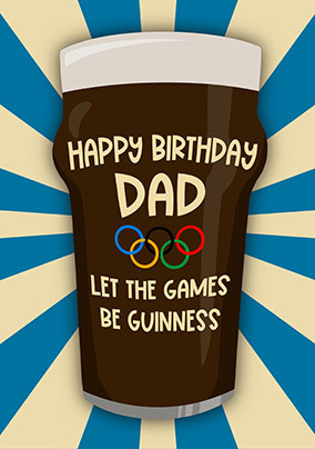 Dad Let the Games Birthday Card