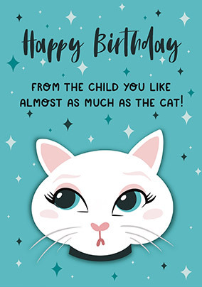 Almost as much as the Cat Birthday Card