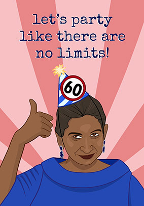 No Limits 60 Birthday Card