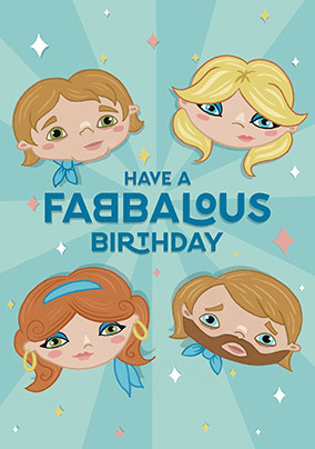 Fabbalous Spoof Birthday Card