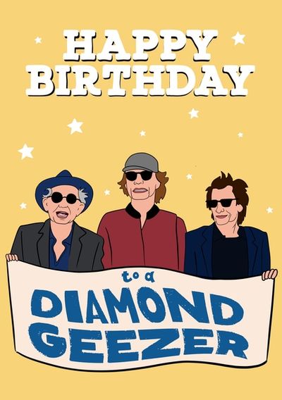 Diamond Geezer Birthday Card