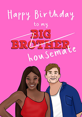 Happy Birthday to My Housemate Spoof Card