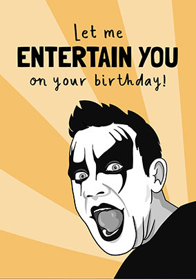 Entertain You Spoof Birthday Card