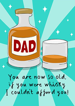 Dad Whiskey Birthday Card