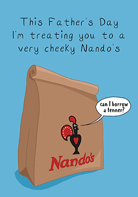 Treating You to a Cheeky Father's Day Card