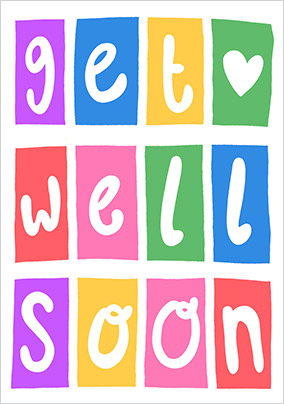 Get Well Soon Letters Card