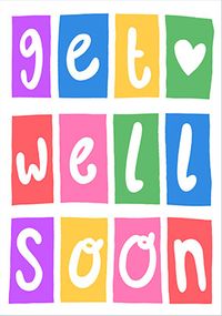 Get Well Soon Letters Card