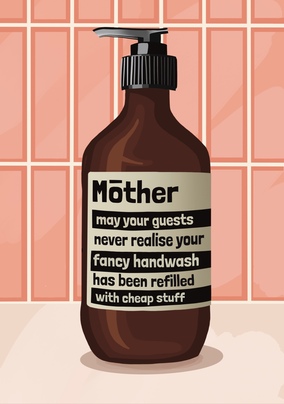 Mother Fancy Handwash Mother's Day Card