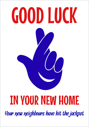 Good Luck Jackpot New Home Card