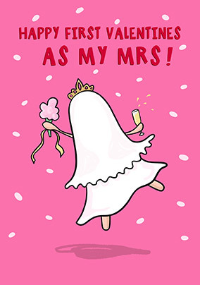1st Valentine's Day as My Mrs Card