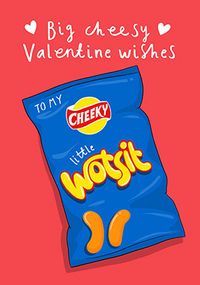 Cheesy Valentine's Day Wishes Spoof Card