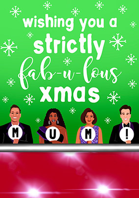 Strictly Fab-u-lous Mum Christmas Card