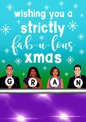 Strictly Fab-u-lous Gran Christmas Card