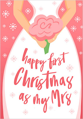 Newlywed Wife Christmas Card