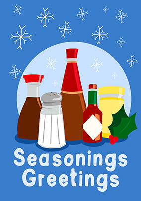 All Seasonings Greetings Christmas Card