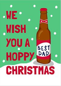 Best Dad Hoppy Christmas Card