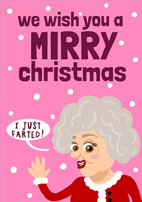 Mirry Christmas Spoof Christmas Card
