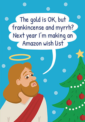 Wish List Spoof Christmas Card