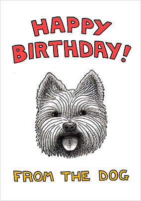 Terrier Dog Birthday Card