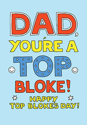 Top Bloke Father's Day Card