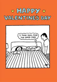 Tap to view No Room in Bed Valentine's Day Card