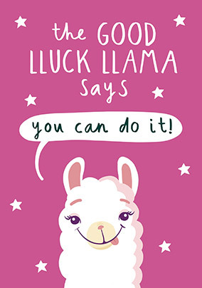 Good Luck Llama Card