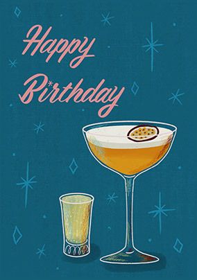 Porn Star Martini Birthday Card