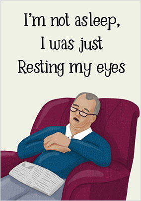 Just Resting Father's Day Card