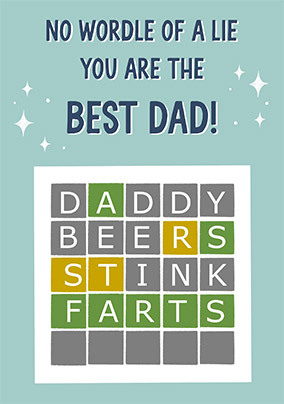 No Word of a Lie Dad Father's Day Card