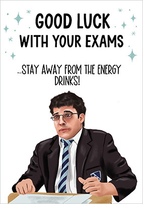 Stay Away Good Luck Exams Card