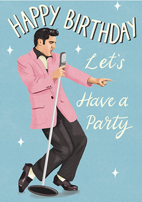 Let's Have A Party Birthday Card