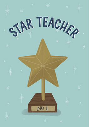 Star Teacher Thank You Card