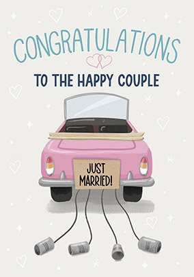 Congrats Happy Couple Wedding Card