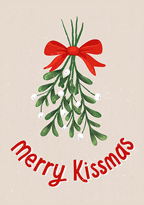 Merry Kissmas Christmas Card