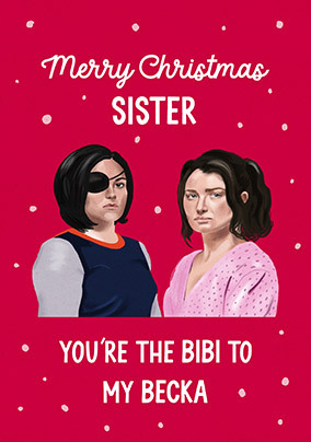 Merry Christmas Sister Spoof Card