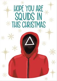 Squids In Christmas Card