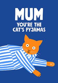 Tap to view Mum the Cat's Pyjamas Mother's Day Card