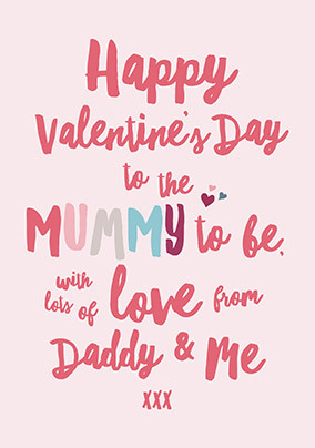 Mummy to Be Valentine's Day Card