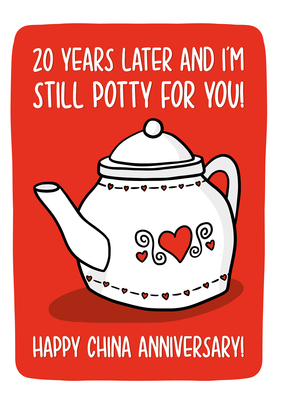 Still Potty For You Anniversary Card