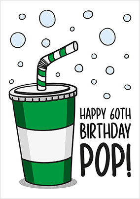 60th Pop Birthday Card