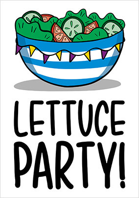 Lettuce Party Birthday Card